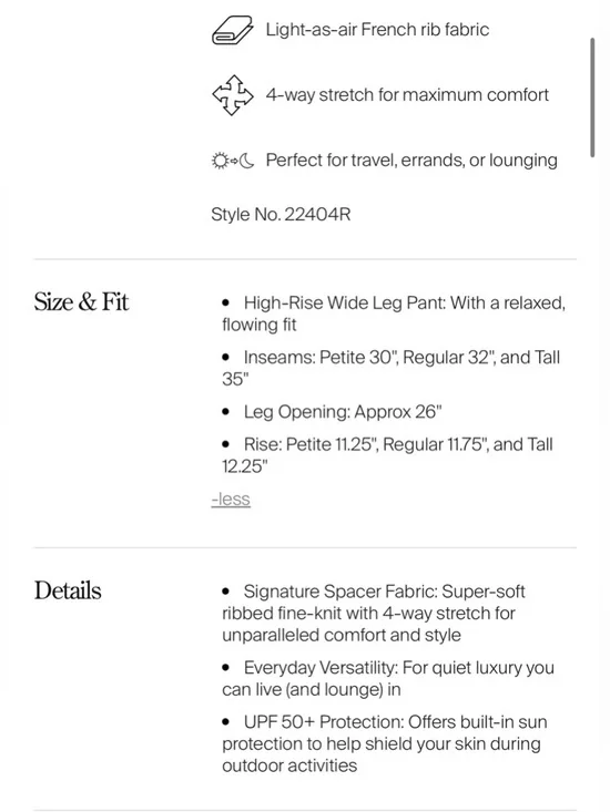 NWT SPANX AirEssentials® French Rib Wide Leg Pant - Picture 8 of 8